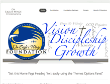 Tablet Screenshot of eaglewingsfoundation.org